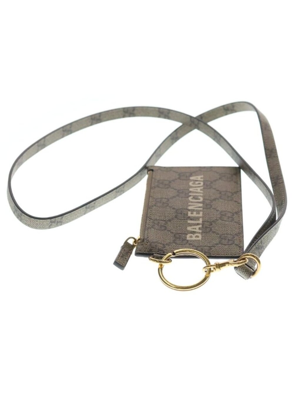 Gucci x Balenciaga the Hacker Strap with Card Case Shoulder Beige - Picture 3 of 6